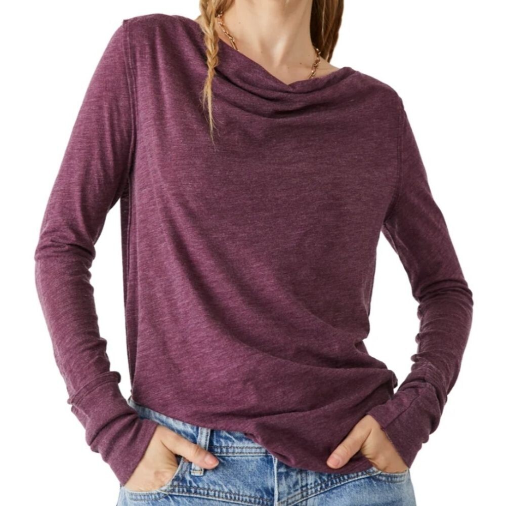 Free People Kimmi Long Sleeve Top Size S